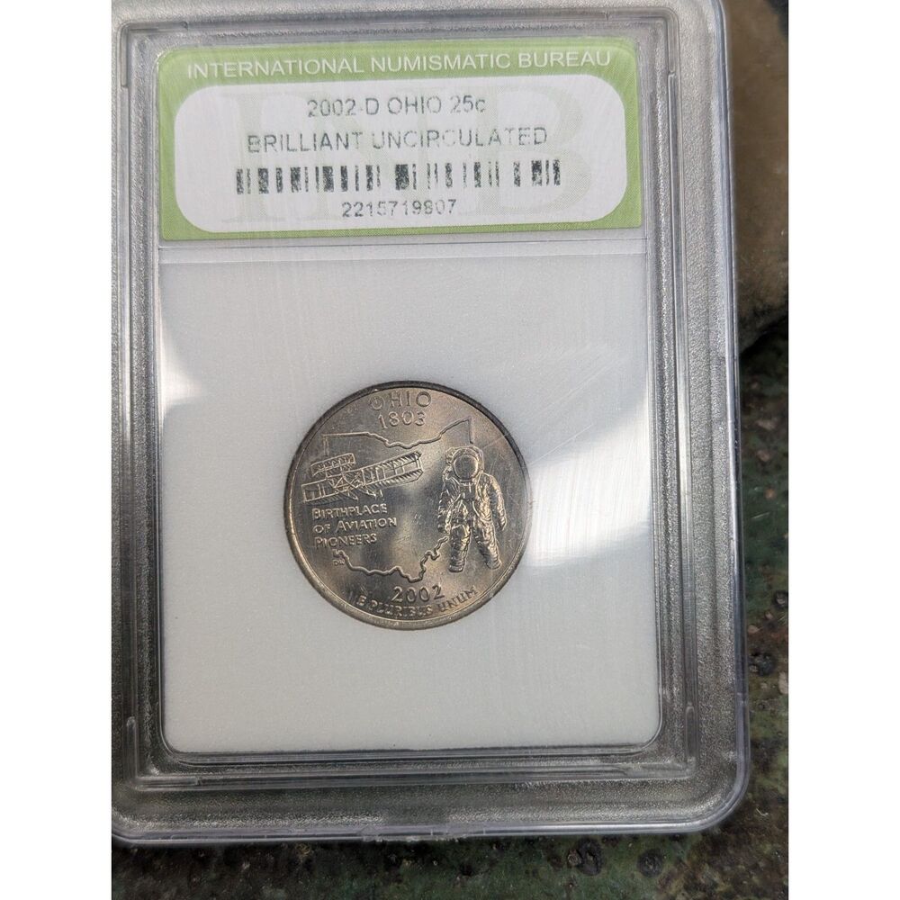 2002-D Ohio Quarter • BU • Denver Mint • Aviation Pioneers